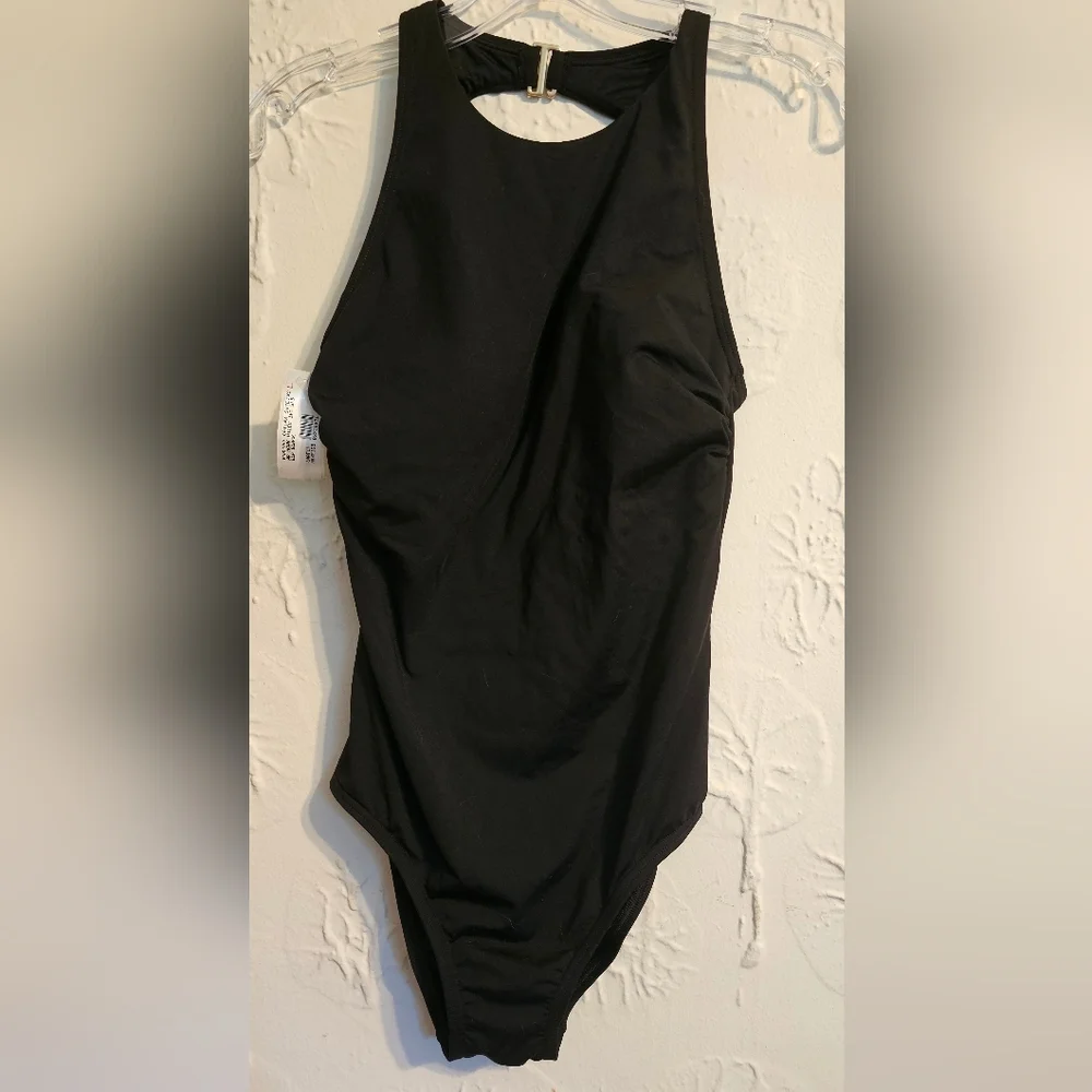 Lands' End Black Women's Swimsuit NWT